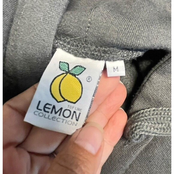 Vintage Y2K Santorini Greece Travel Gray Hoodie Greek Flag Size Medium - Picture 7 of 9